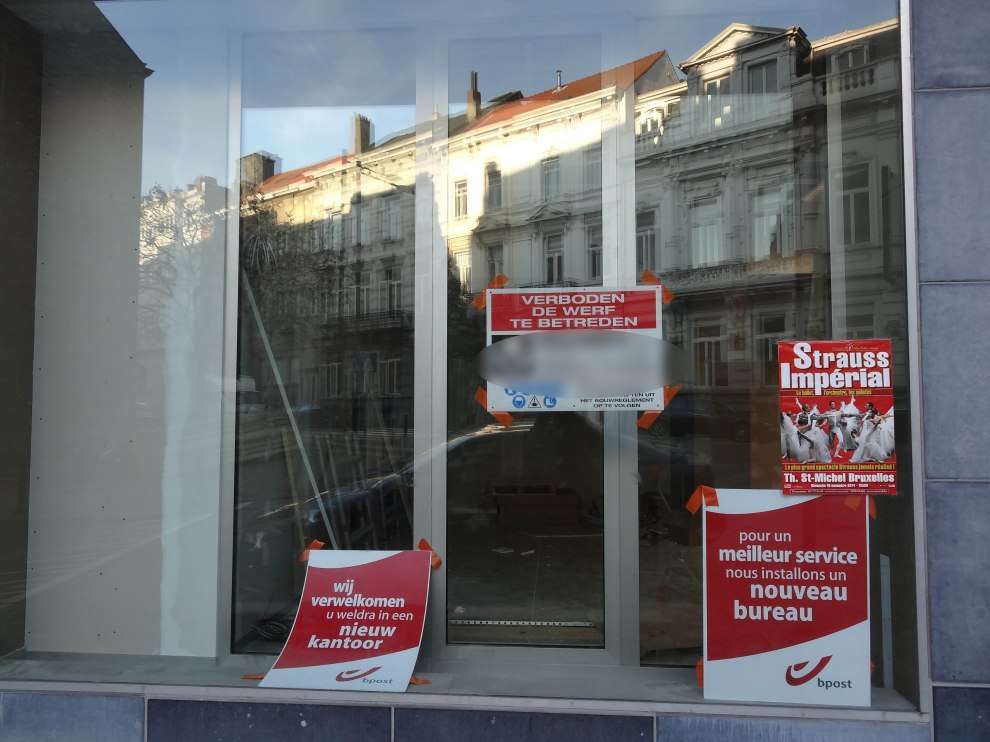 bureau en cours d'aménagement